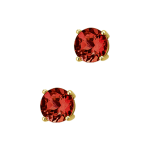 Pendientes con piedra roja
