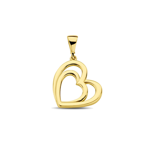 Colgante de corazón de oro