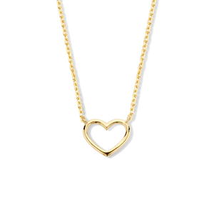 Collar de oro con corazón