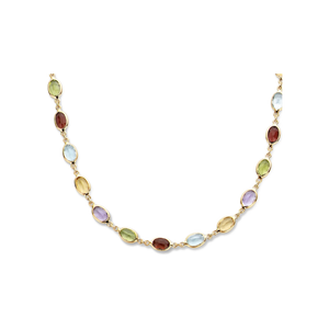 Collares de oro con piedras preciosas