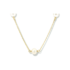 Collar de oro con perla