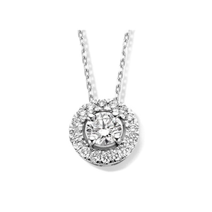 Collares de oro blanco