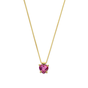 Collar con piedra roja