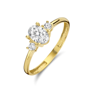 Anillos de oro con circonita