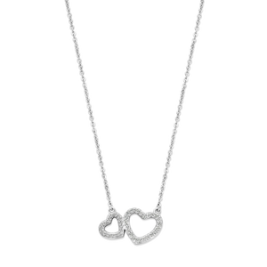 Collar de plata con corazón