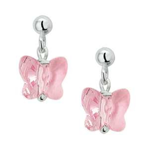 Pendientes largos de plata
