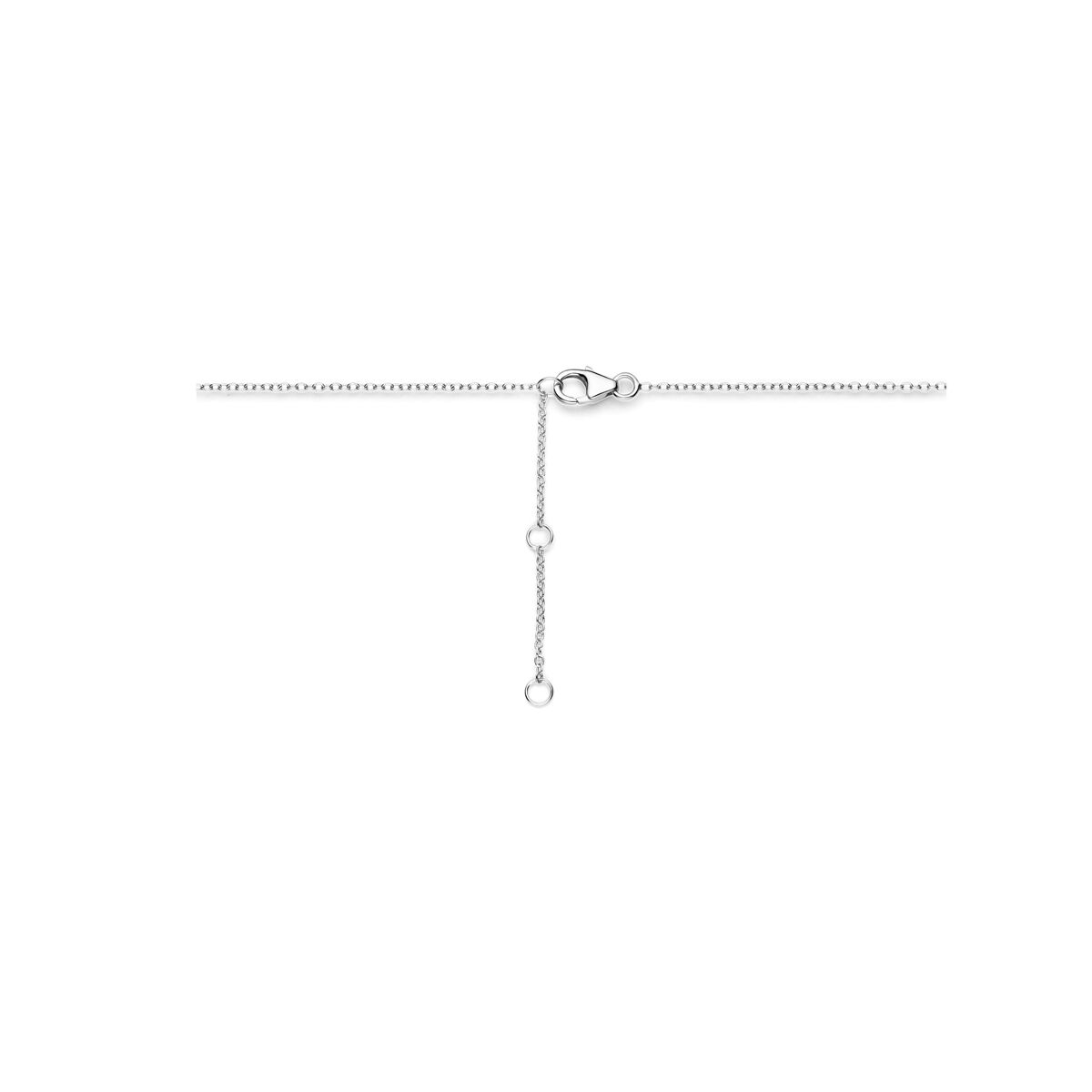 collar de perlas 41 - 45 cm plata rodiada