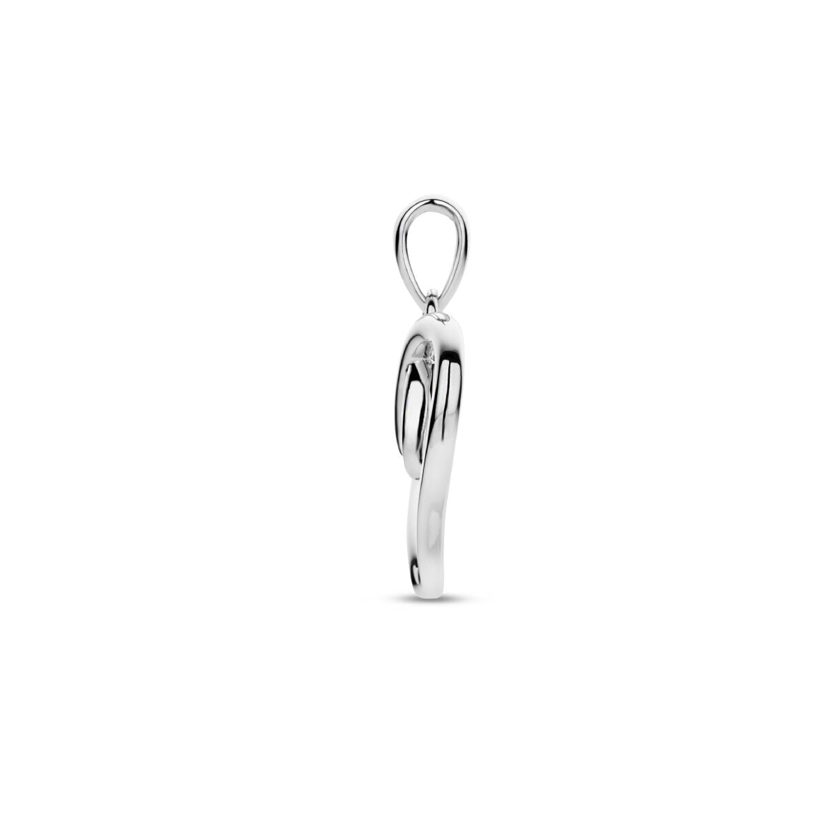 colgante corazón circonita plata rodiada