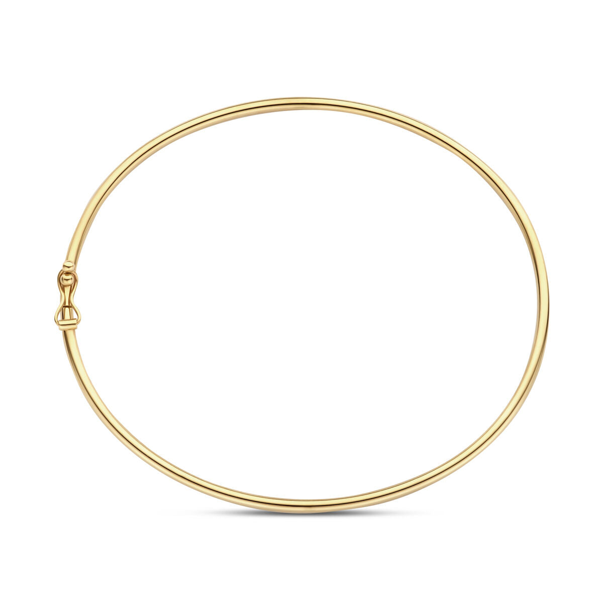 brazalete tubo redondo 1,8 mm 60 x 55 mm 14K oro amarillo