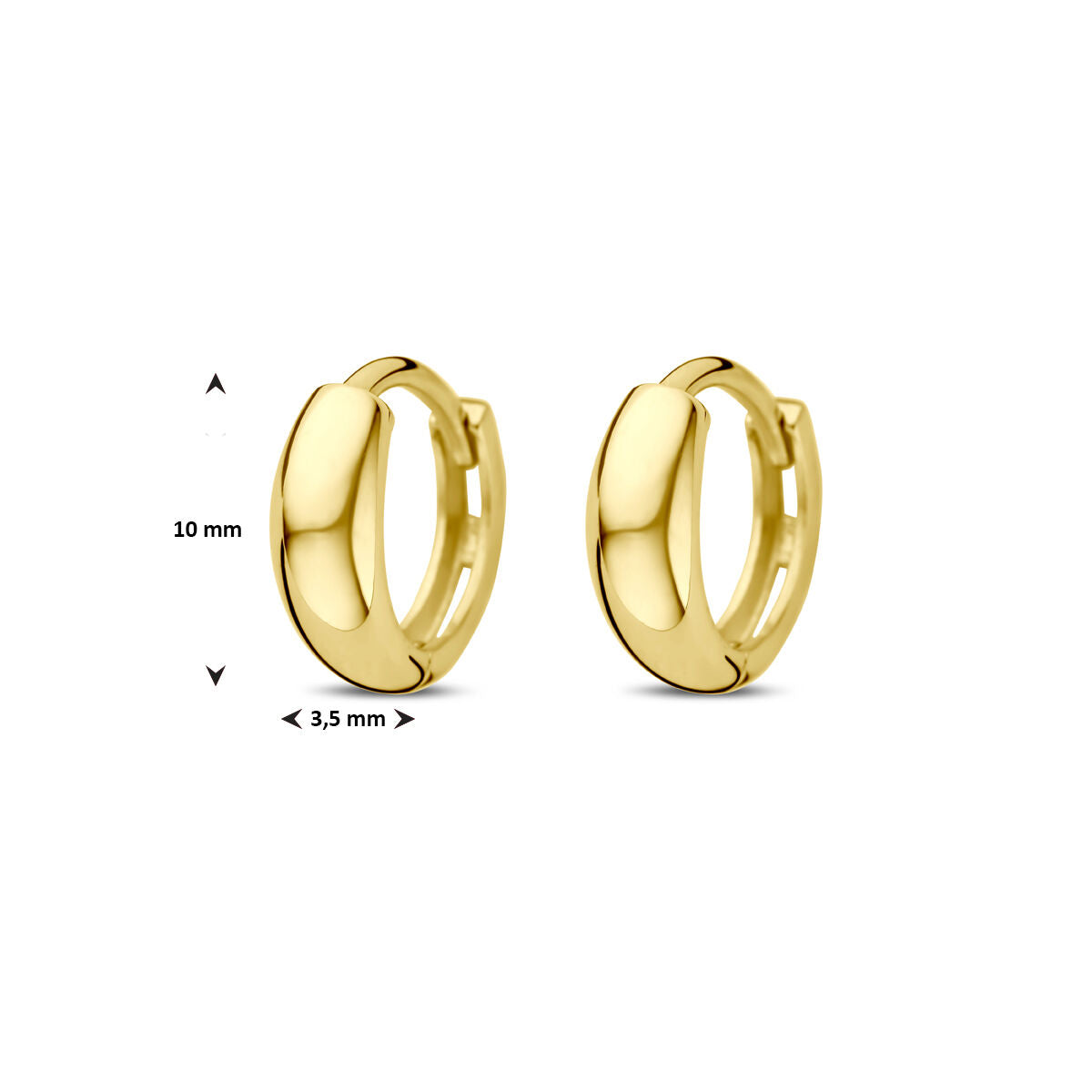 aros 10 mm oro amarillo
