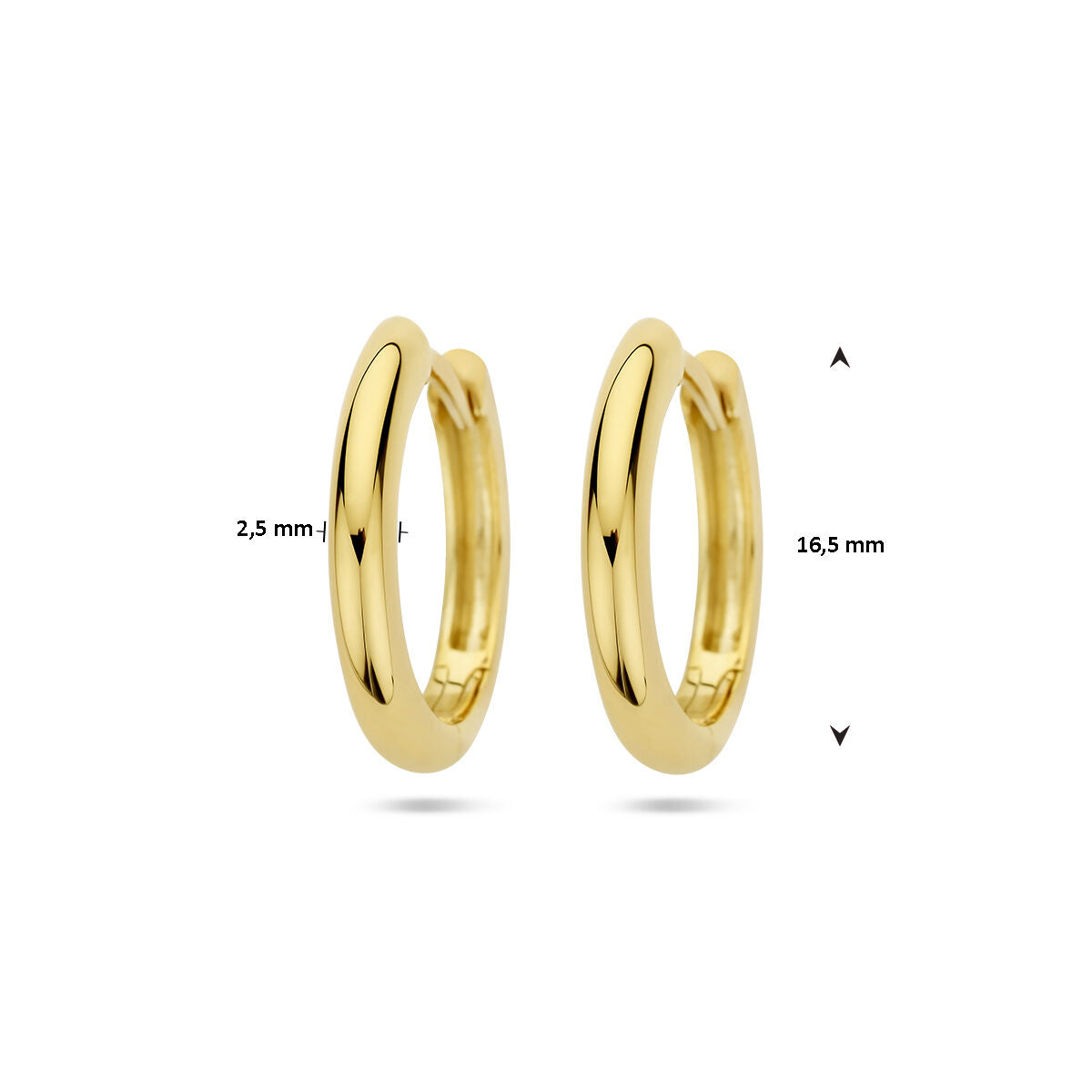 aros 2,5 mm medio redondo
