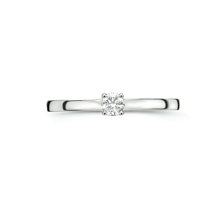 ring diamant 0.15ct h si 14K witgoud