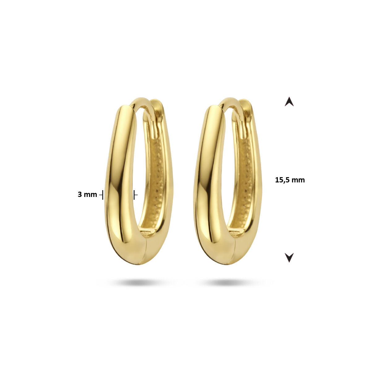 aros de 14K oro amarillo