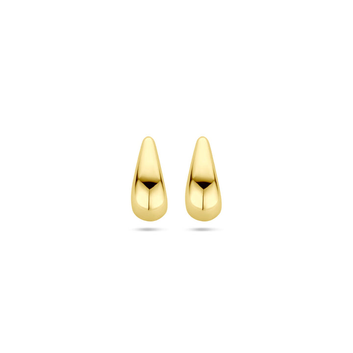 oorknoppen druppel 13 mm 14K geelgoud