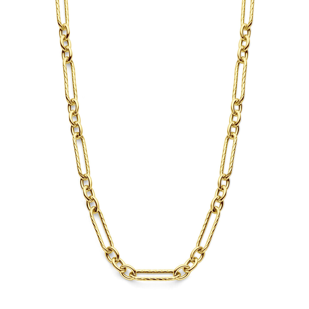 collier 7,5 mm 43 + 5 cm 3 micron zilver verguld (geel)