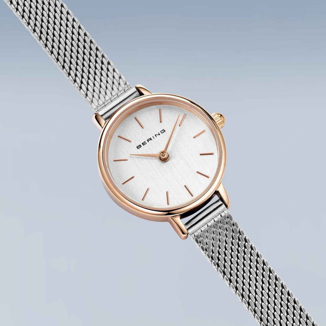 bering dames horloge zilveren wijzerplaat - 11022-064