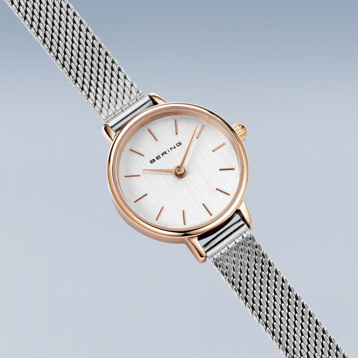 bering dames horloge zilveren wijzerplaat - 11022-064
