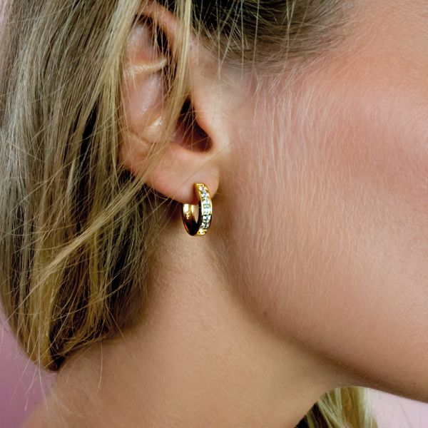 Zinzi Pendientes Chapado en Oro Zio191 Y