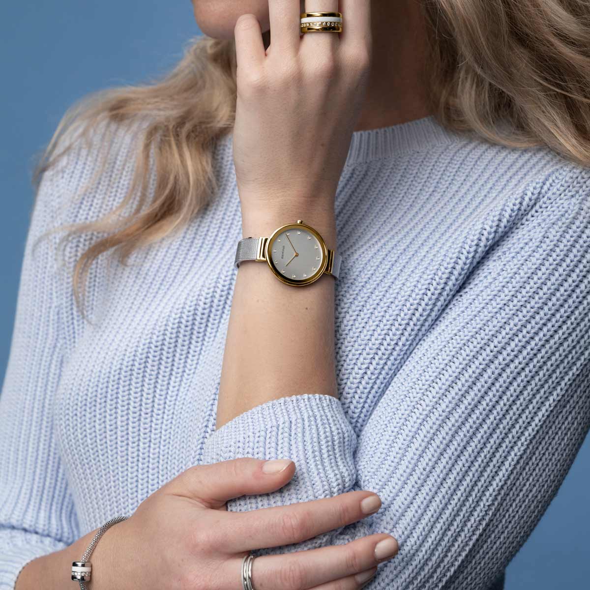 Reloj de mujer esfera de plata - h12034-010