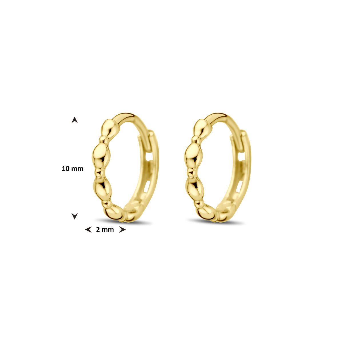 aros 10 mm oro amarillo