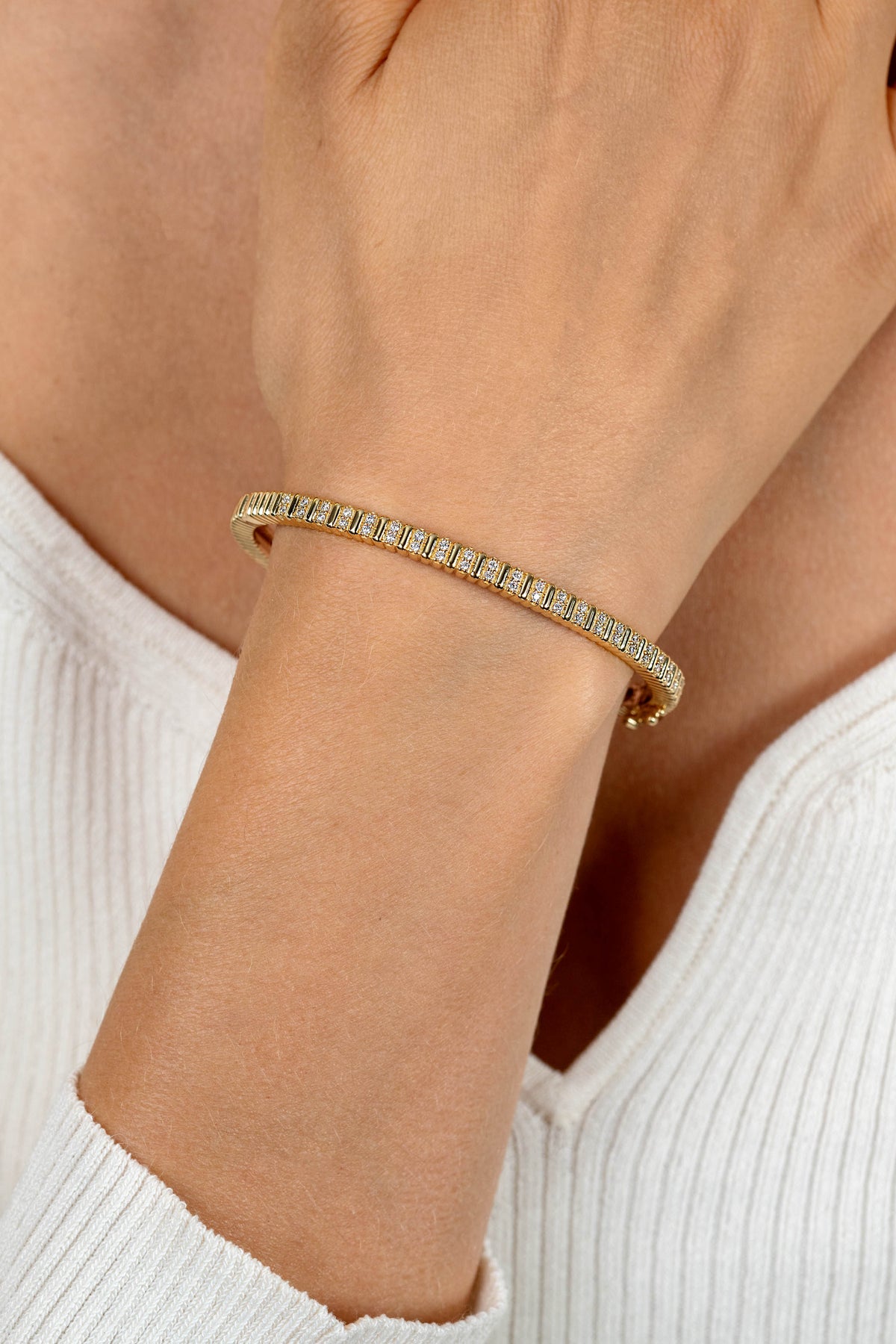 Pulsera plata chapado en oro ZIA2686Y 60mm