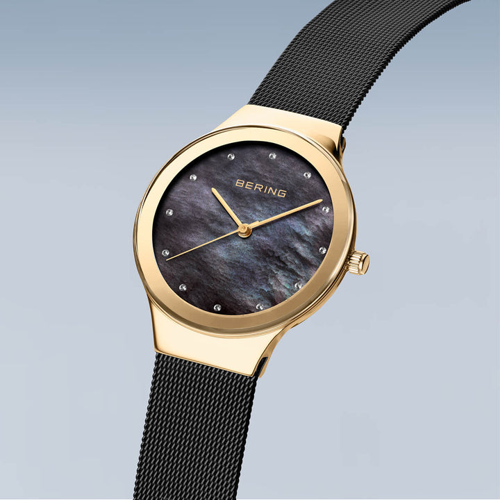 Bering dames horloge zwarte wijzerplaat - 12934-132