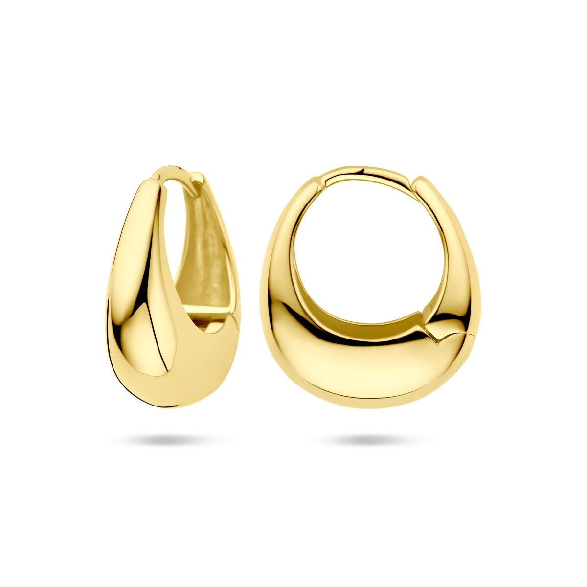 aros 19 mm 1 micron plata chapado en oro amarillo