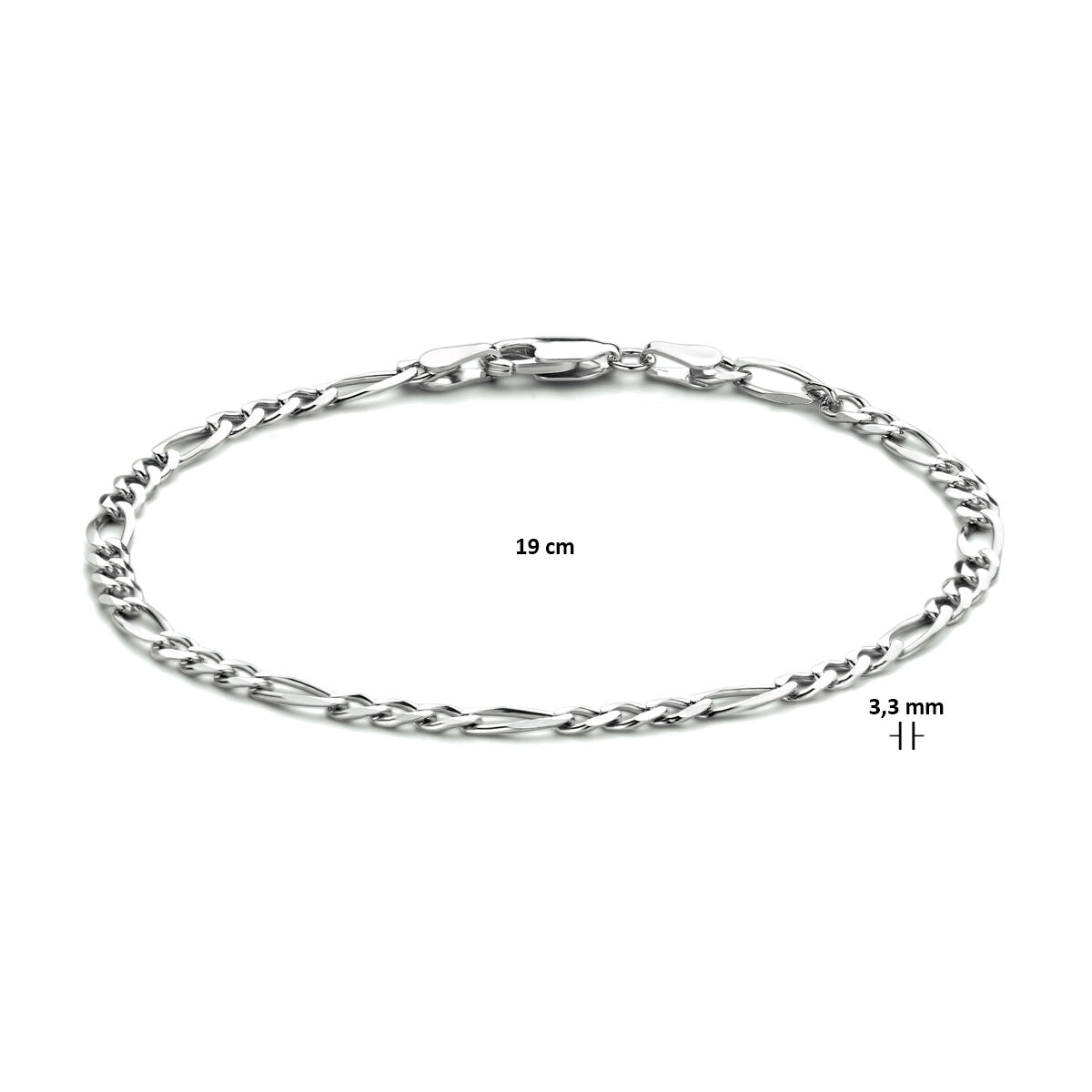 figaro 3,3 mm plata rodiada
