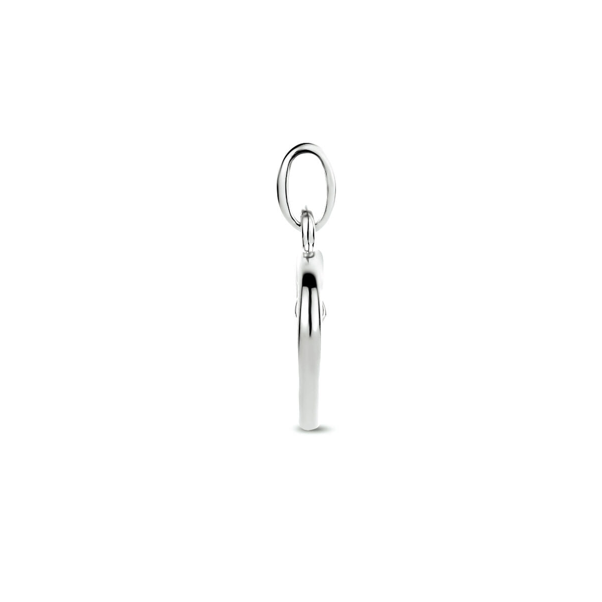 colgante corazón circonita plata rodiada