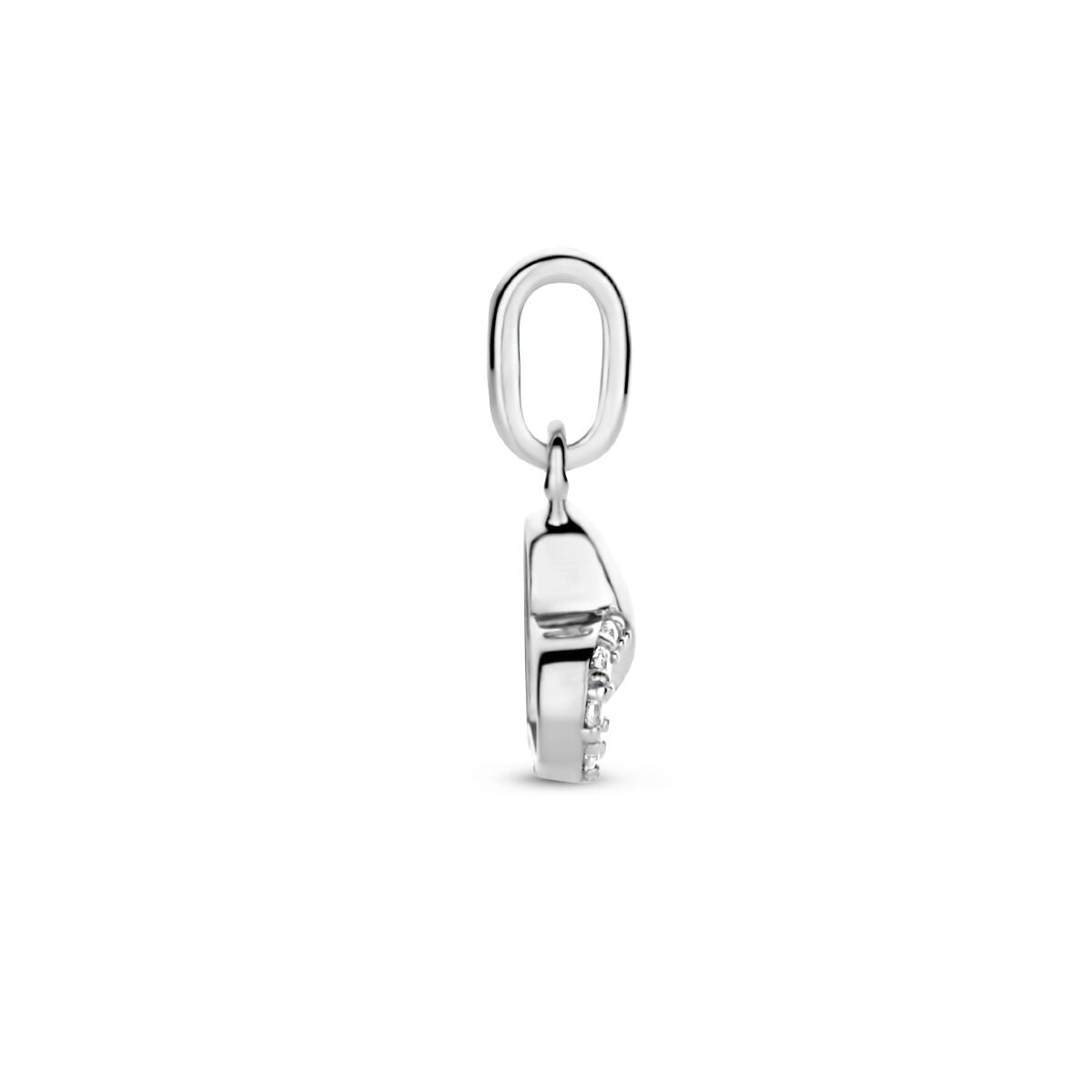 colgante corazón circonita plata rodiada