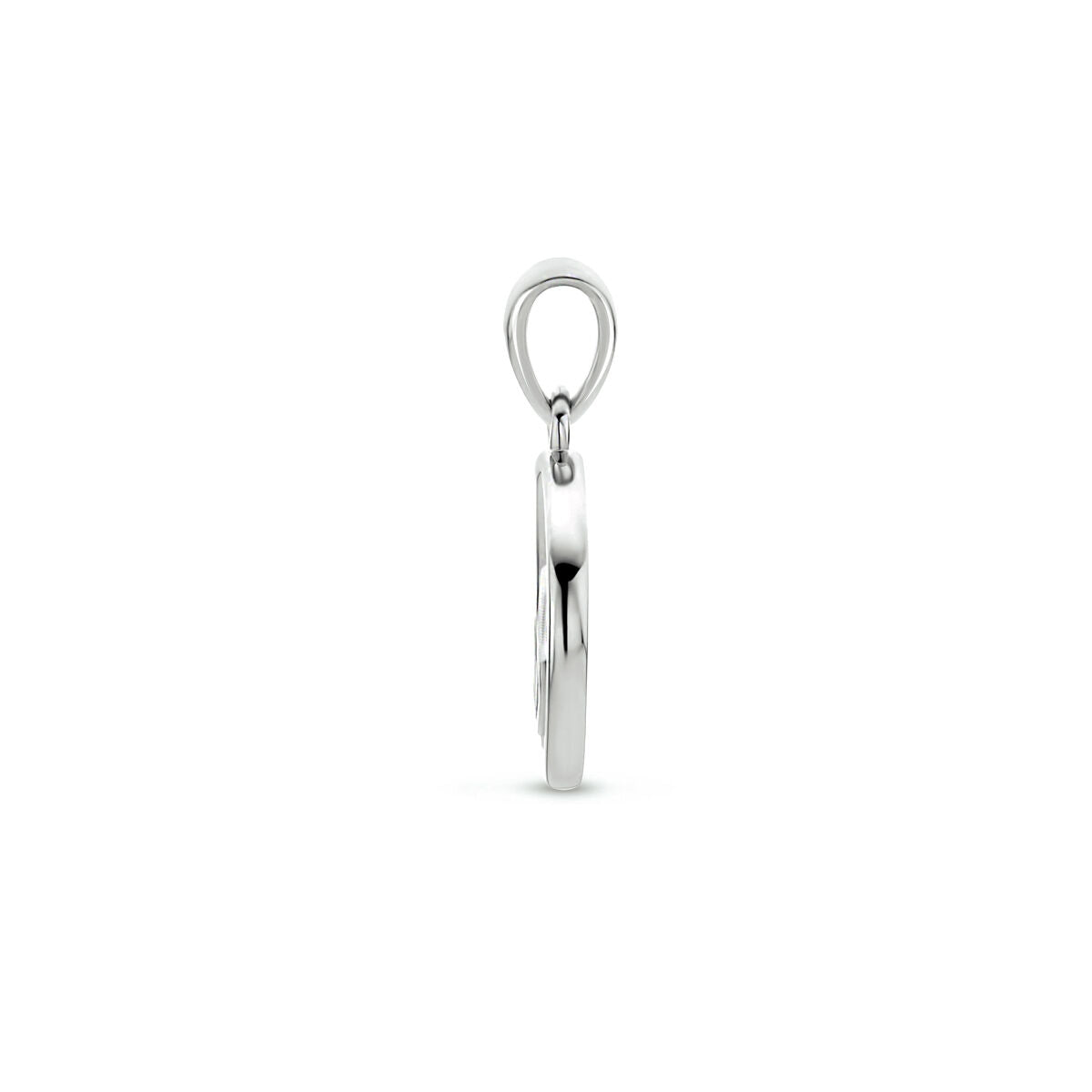 colgante de corazones zirconia plata rodiada