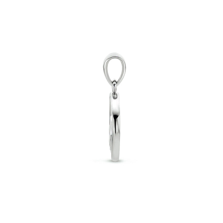 hanger hartjes zirkonia zilver gerhodineerd