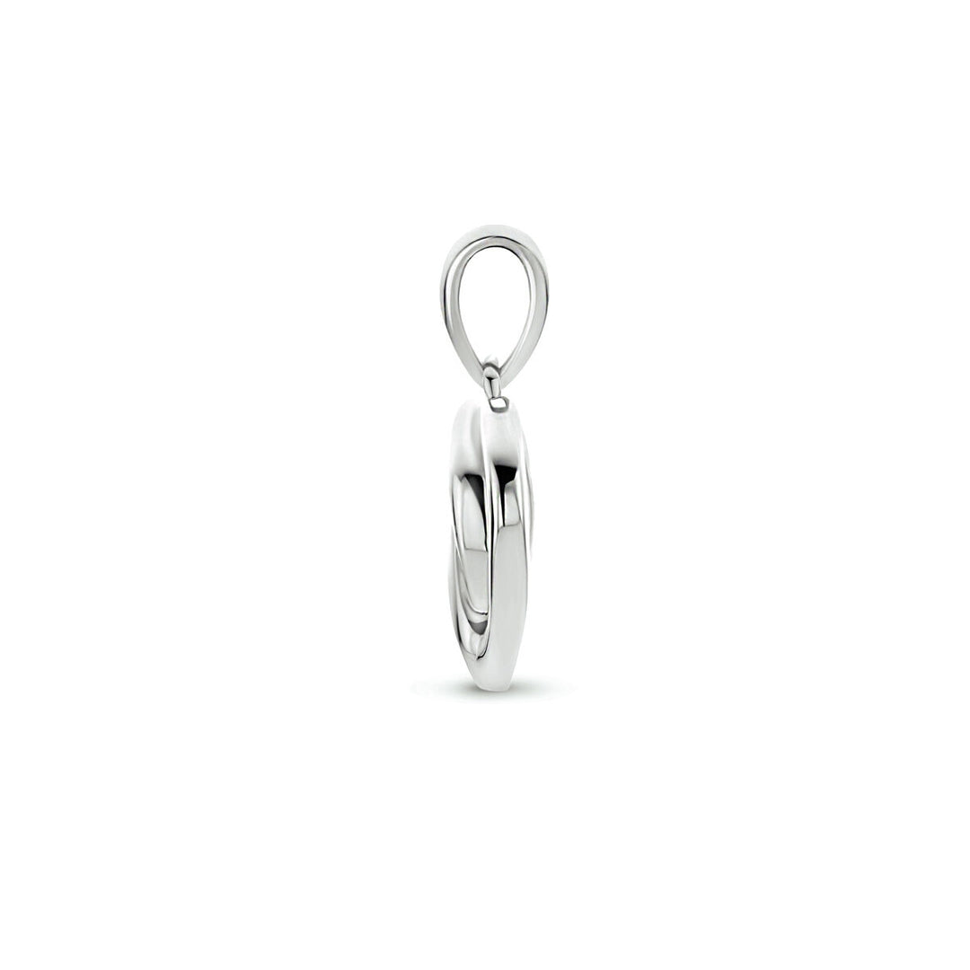 hanger hart zilver gerhodineerd