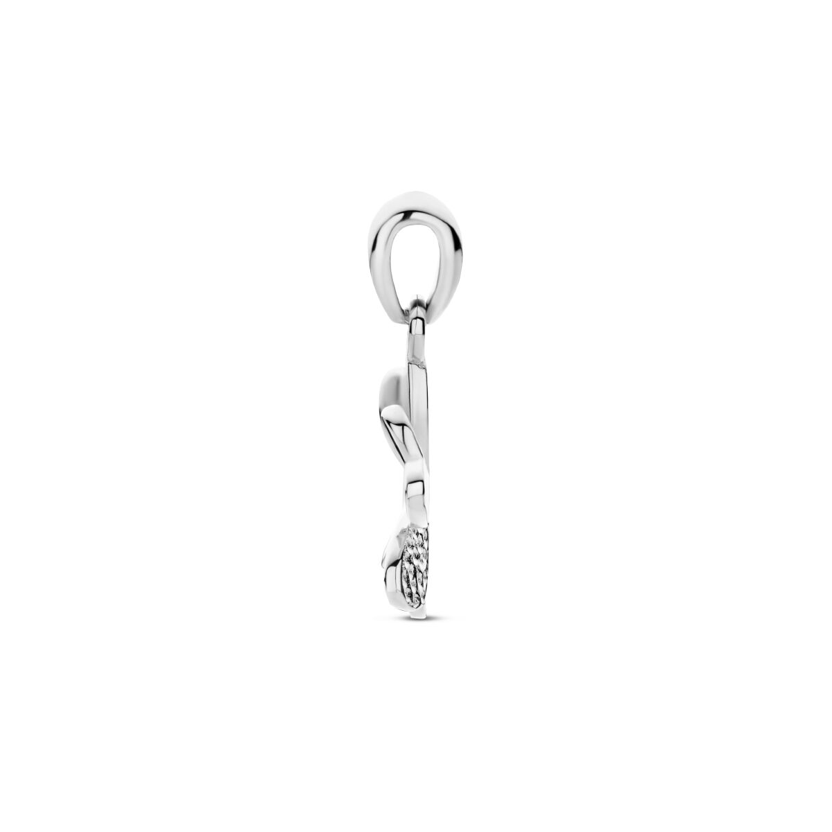 colgante trébol plata rodiado