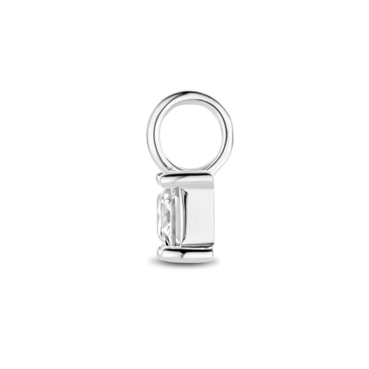 colgante de zirconia plata rodiada