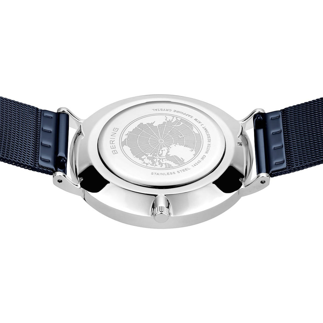 bering heren horloge blauwe wijzerplaat - 14240-303