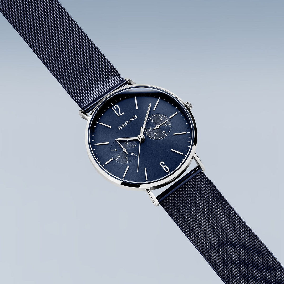 bering heren horloge blauwe wijzerplaat - 14240-303
