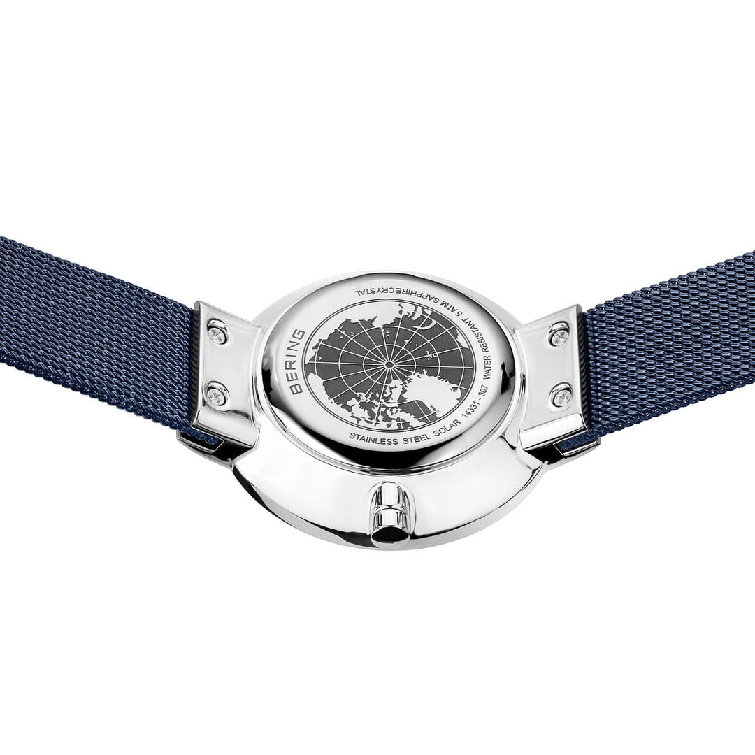 Bering dames horloge blauwe wijzerplaat - 14331-307