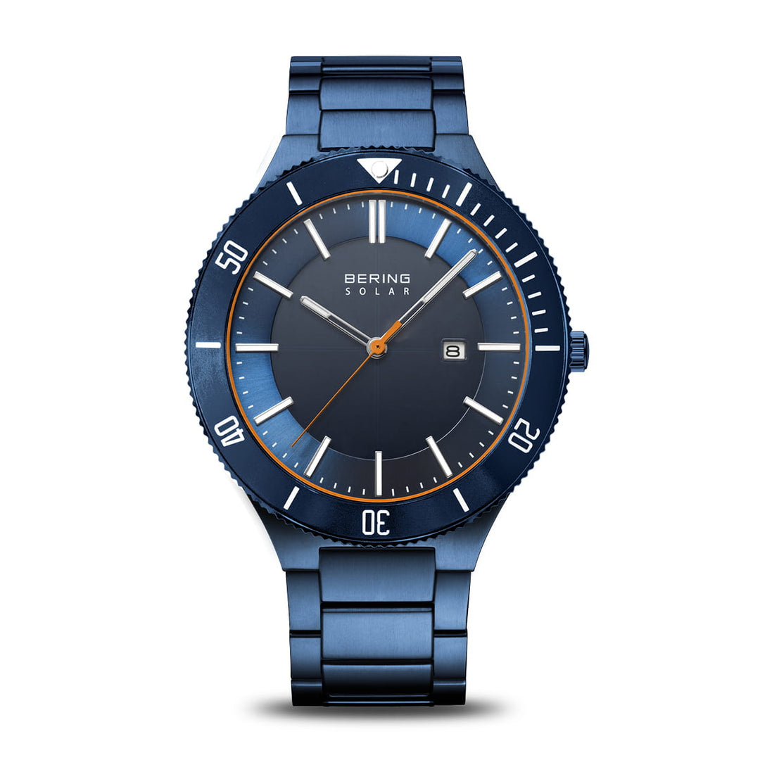 bering heren horloge blauwe wijzerplaat - 14443-797