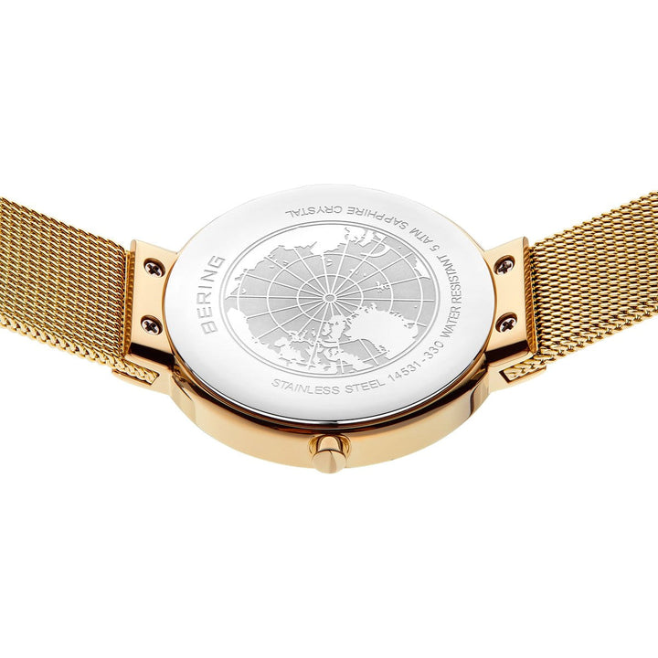bering dames horloge witte wijzerplaat - 14531-330