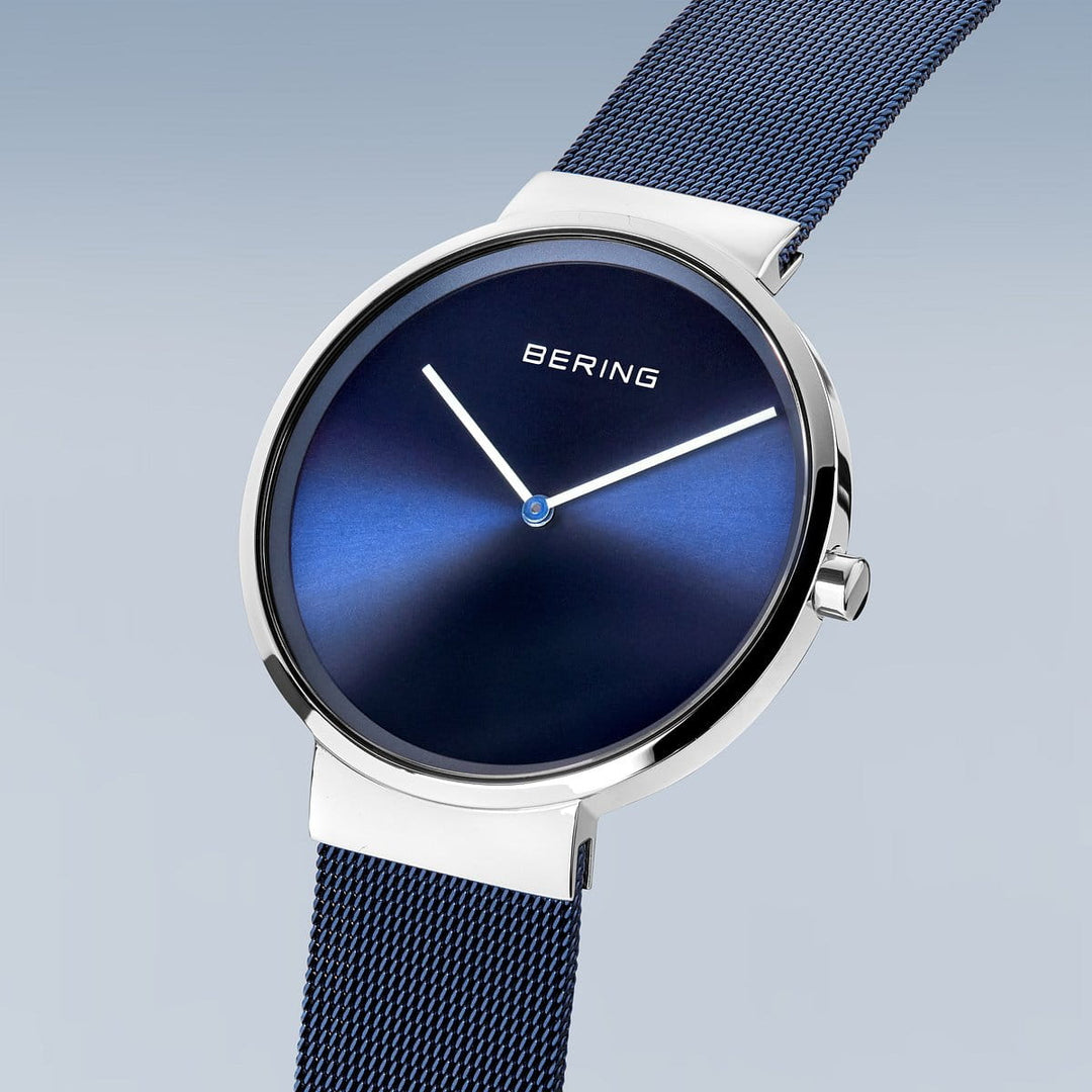 bering unisex horloge blauwe wijzerplaat - 14539-307
