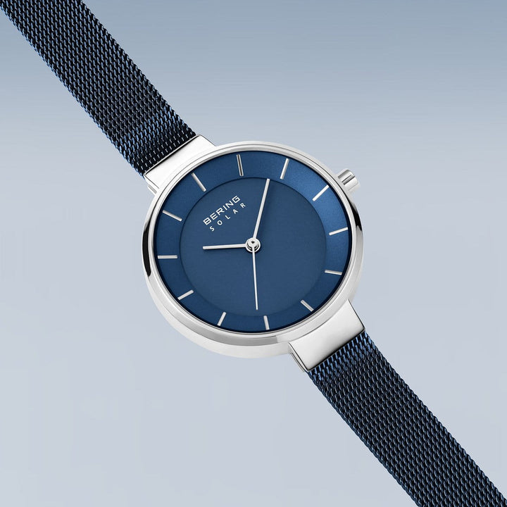 bering dames horloge blauwe wijzerplaat - 14631-307