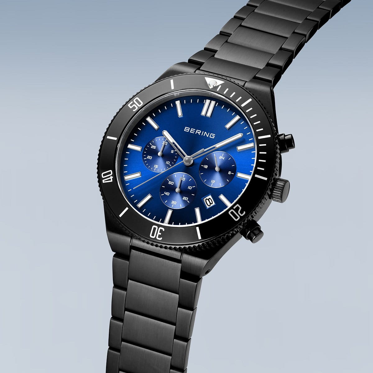 bering reloj de hombre esfera azul - 15043-727
