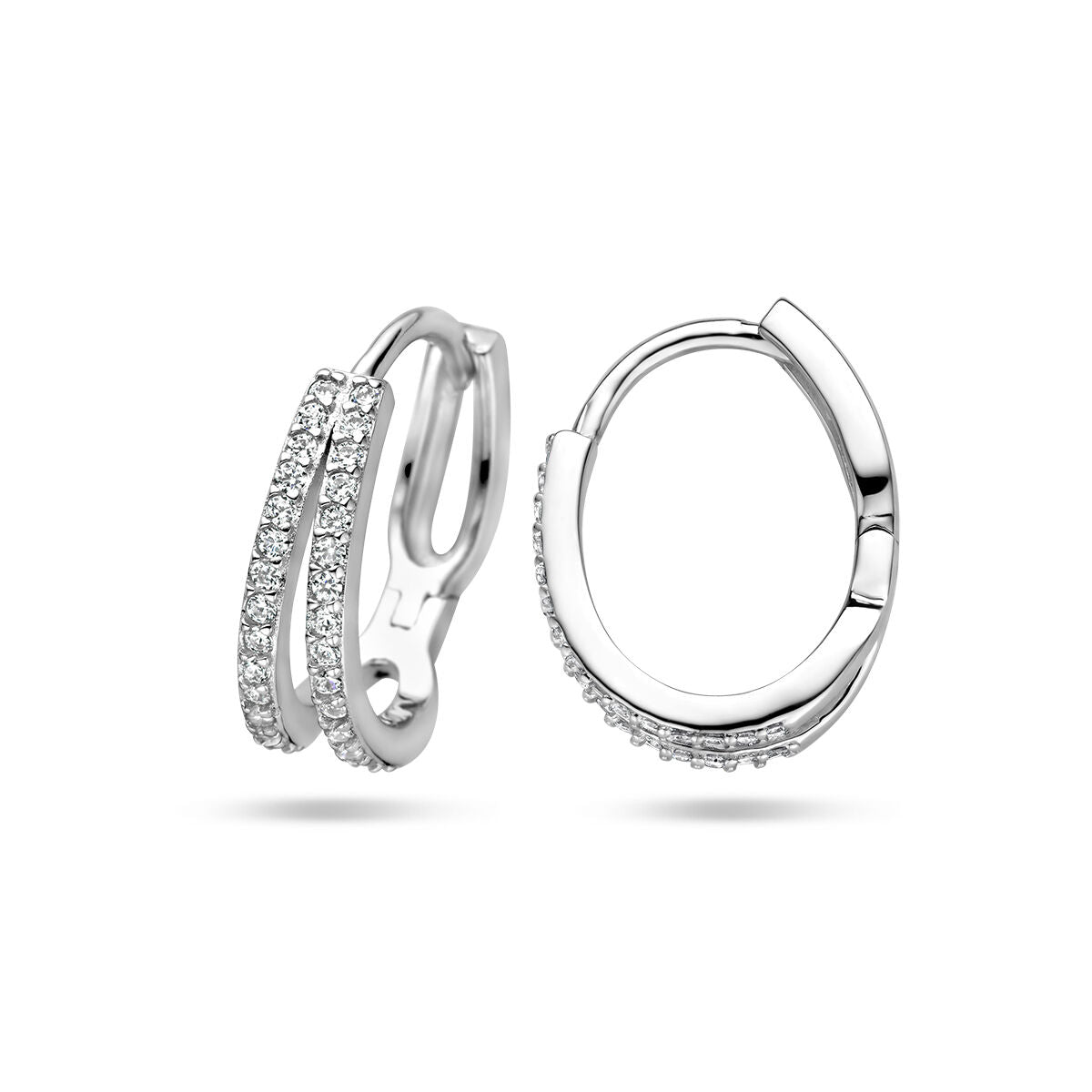 aros de circonita plata rodiado