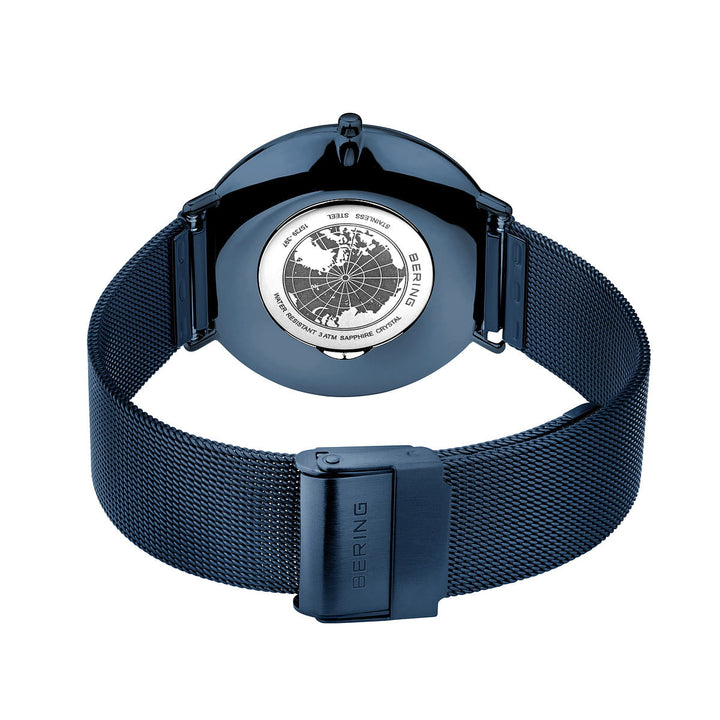 bering unisex horloge blauwe wijzerplaat - 15739-397