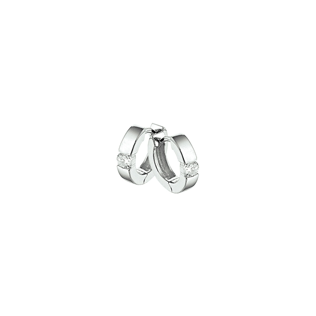 klapoorringen zirkonia zilver gerhodineerd