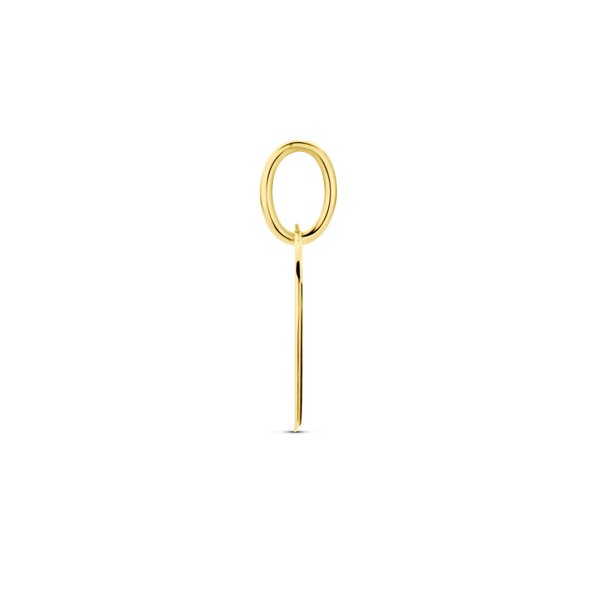 colgante en forma de corazón 14K oro amarillo