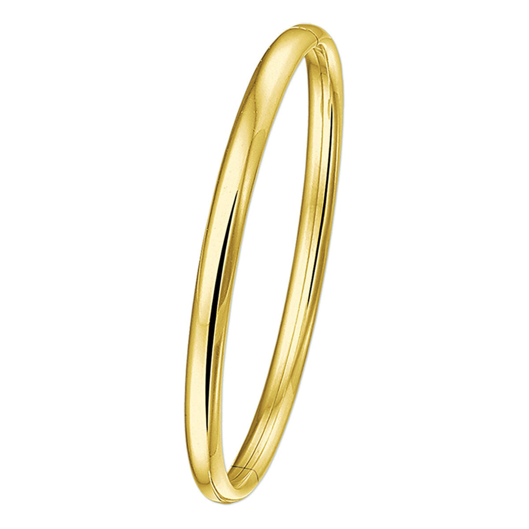 De Van der Kooij Collectie armband 5,0 mm ovale buis 14K geelgoud is een klassieke, elegante armband met een gladde, duurzame afwerking – een tijdloze toevoegingen aan elke dames armband collectie.