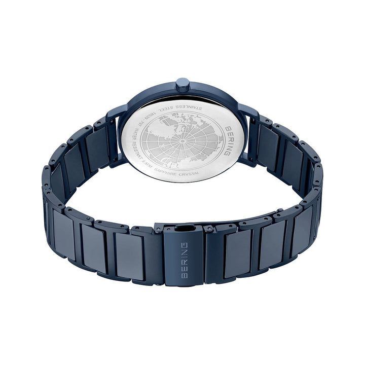 Bering heren horloge blauwe wijzerplaat - 18539-797