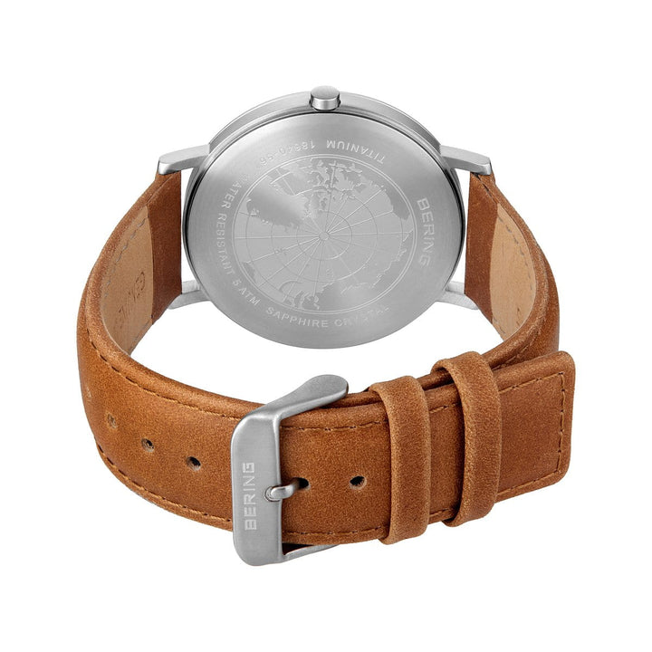 bering heren horloge blauwe wijzerplaat - 18640-567